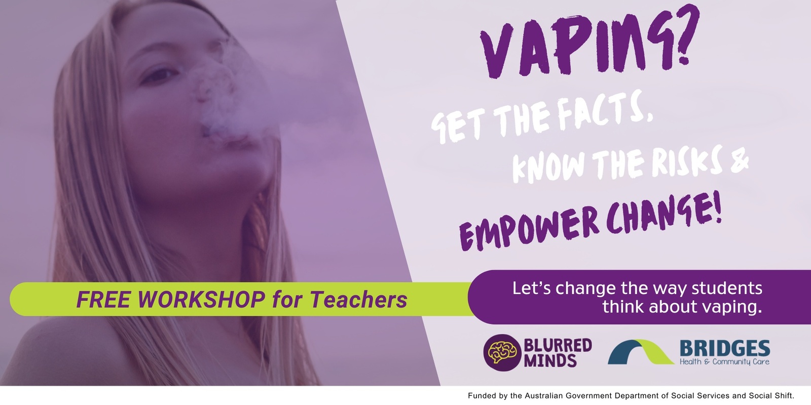 Banner image for Blurred Minds: Vaping | Teachers BDB