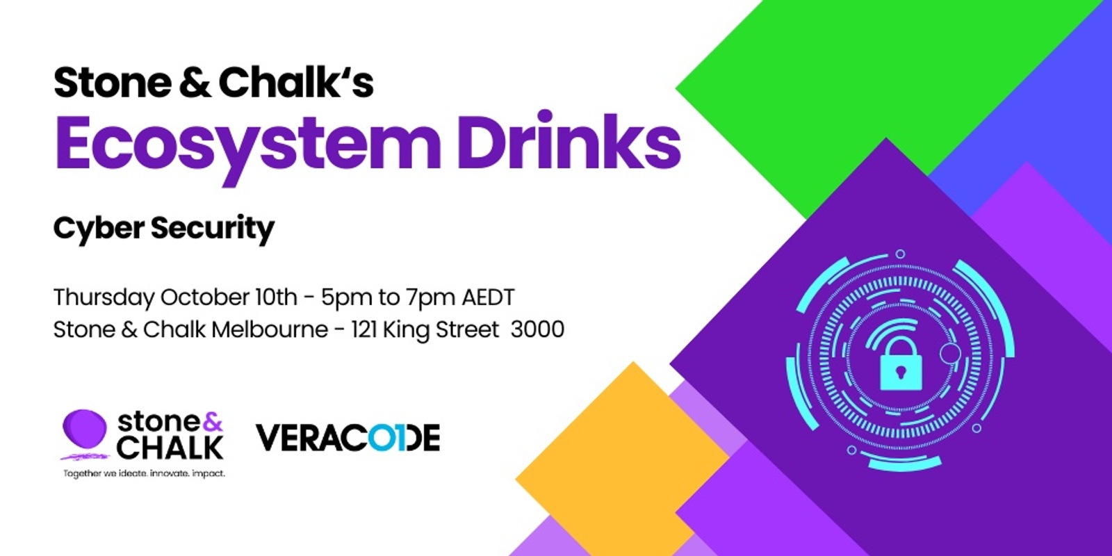 Banner image for Stone & Chalk Ecosystem Drinks: Cyber Security