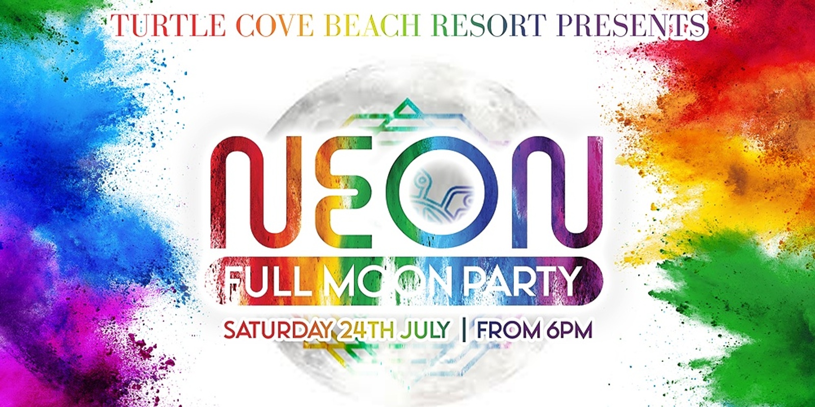 Banner image for NEON Full Moon Party @TurtleCoveBeachResort