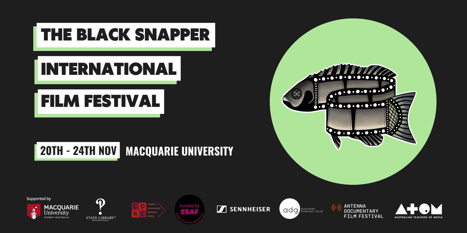 Banner image for Black Snapper International Film Festival