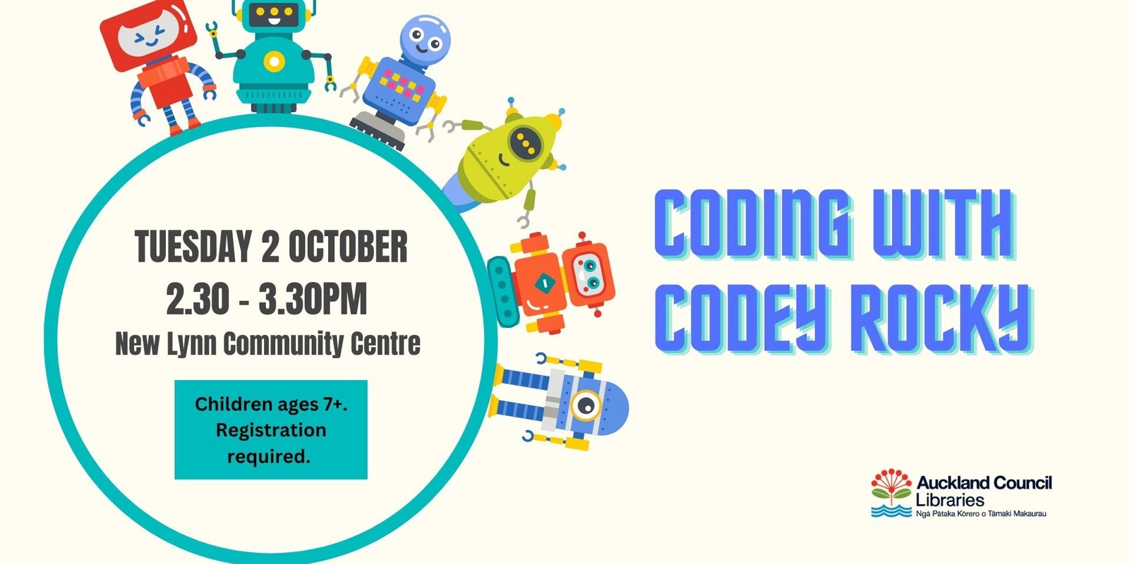 Banner image for Coding with Codey Rocky