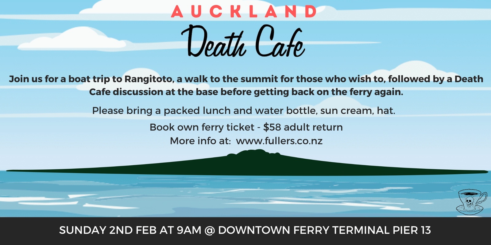 Banner image for Rangitoto Explore & Death Discussion