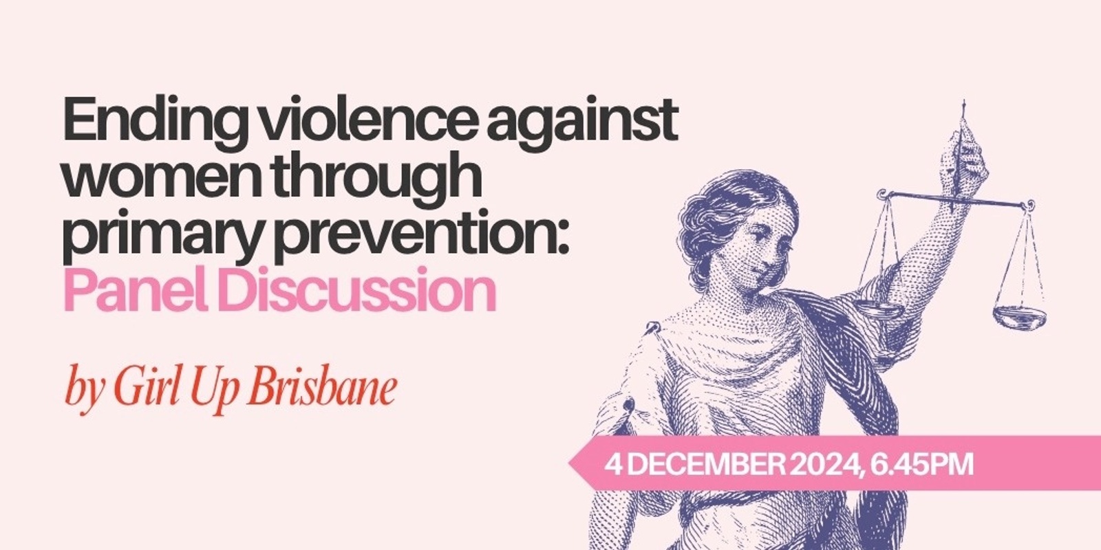 Banner image for Violence Against Women Panel Discussion + End-of-year Mingle