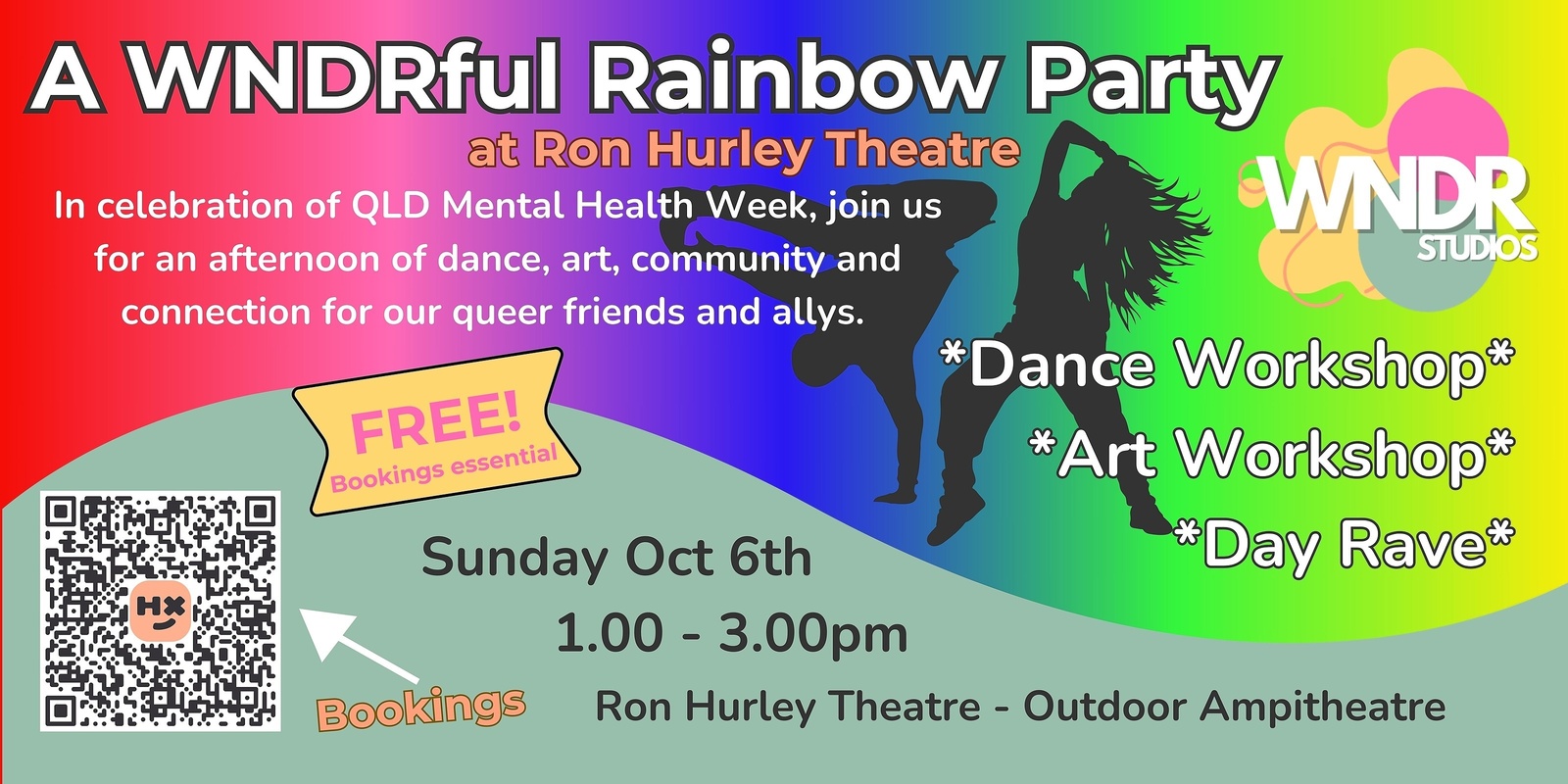 Banner image for A WNDRful Rainbow Party for Queensland Mental Health Week