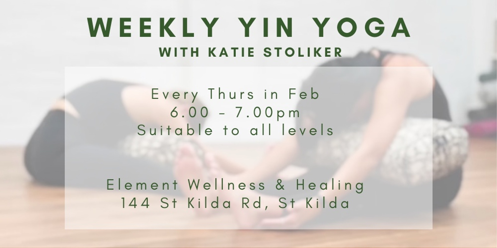 Banner image for Weekly Yin Yoga
