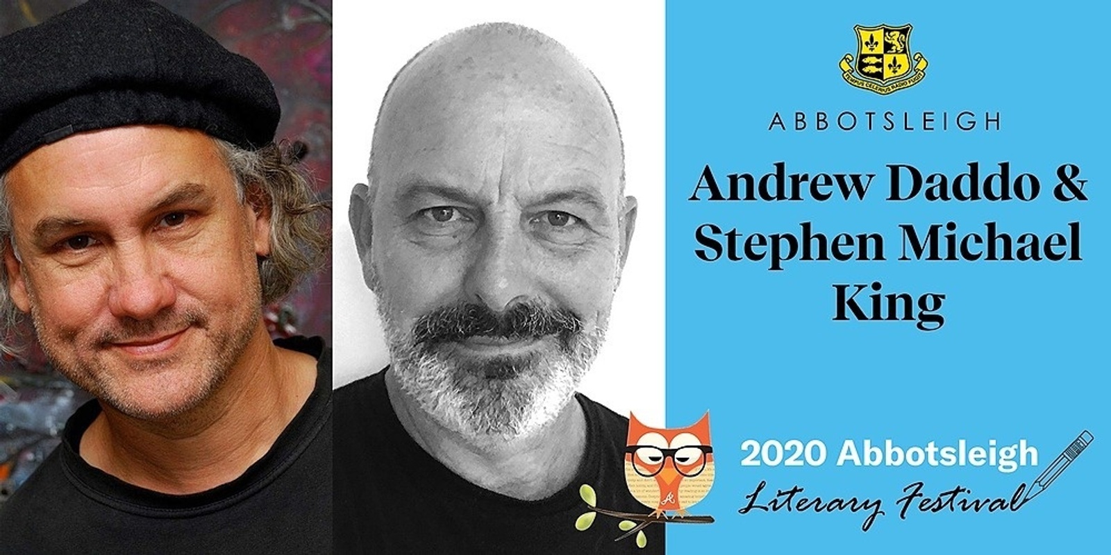 Banner image for 11.30am - Andrew Daddo & Stephen Michael King at the Abbotsleigh Literary Festival 2020