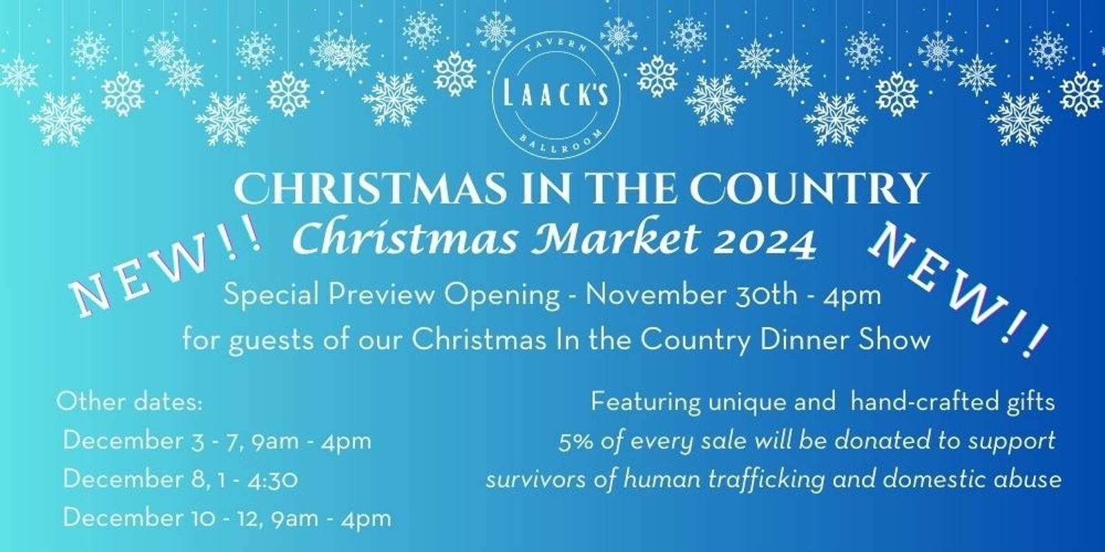 Banner image for Christmas Market Popup at Laack's