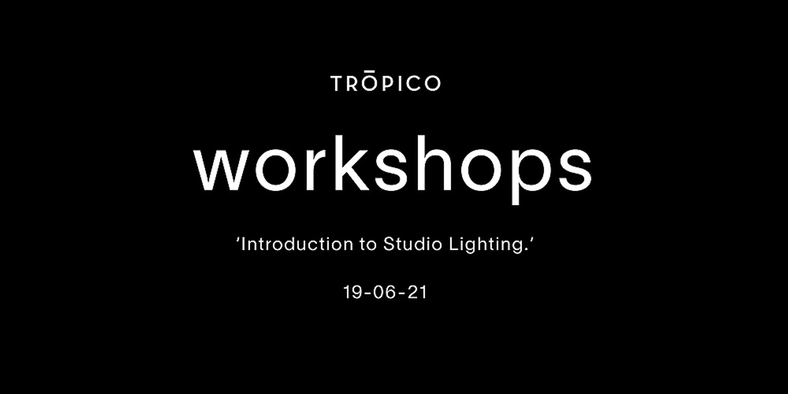 Banner image for Introduction to Studio Lighting