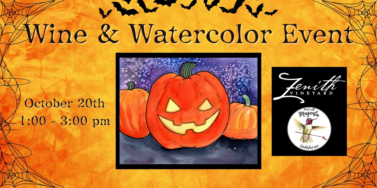 Banner image for Wine & Watercolor at Zenith