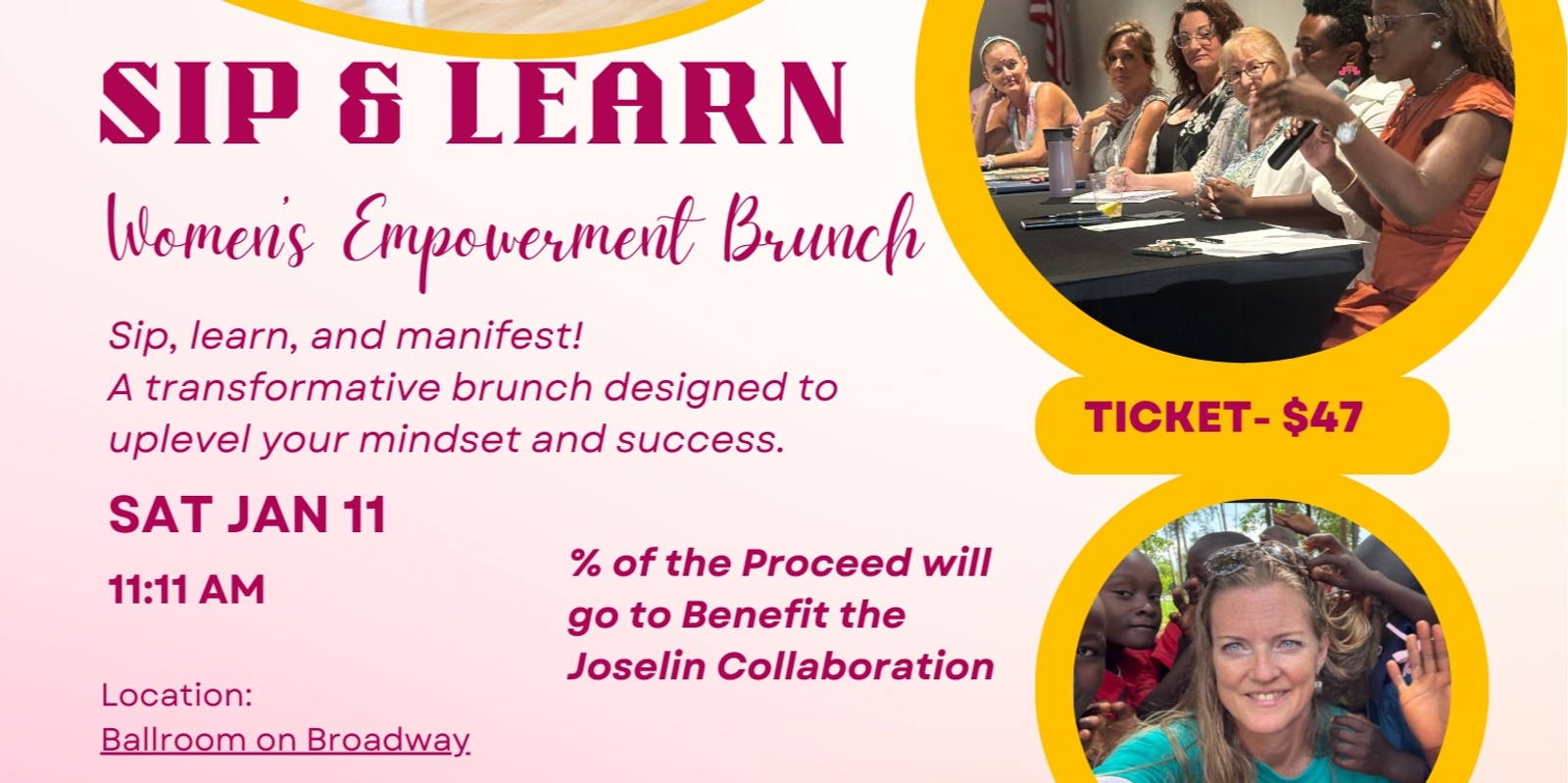 Banner image for Sip & Learn Brunch 