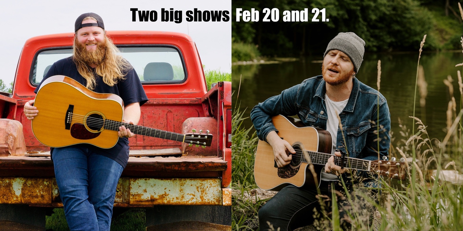 Banner image for Chris Kroeze & Michael Shynes return to The Park Center. Feb 20 and 21, 2025