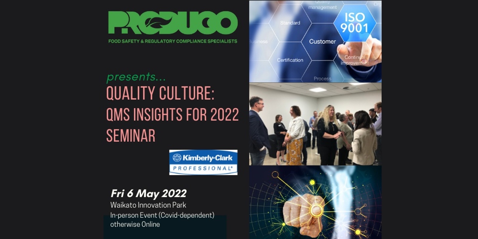 Banner image for CANCELLED: Quality Culture Seminar: QMS Insights for 2022 | Produco Ltd