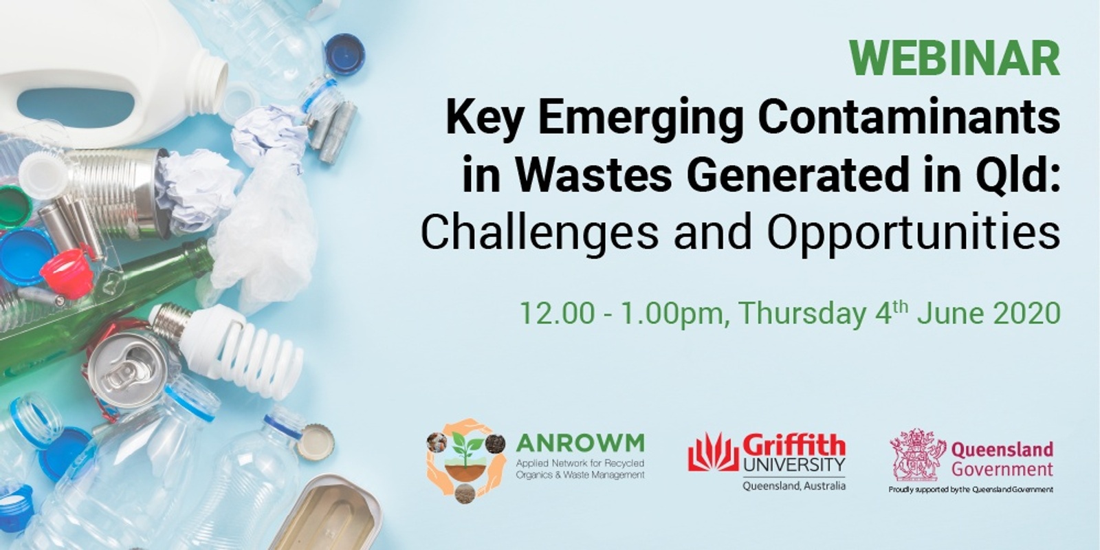 Banner image for Key Emerging Contaminants in Wastes Generated in Qld: Challenges and Opportunities