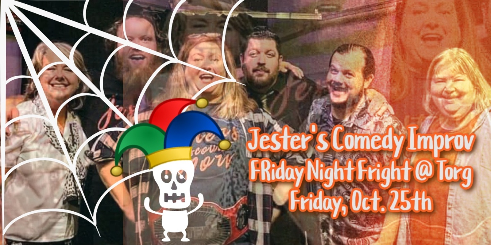 Banner image for Jesters Comedy Improv Friday Night Fright at Torg Brewery