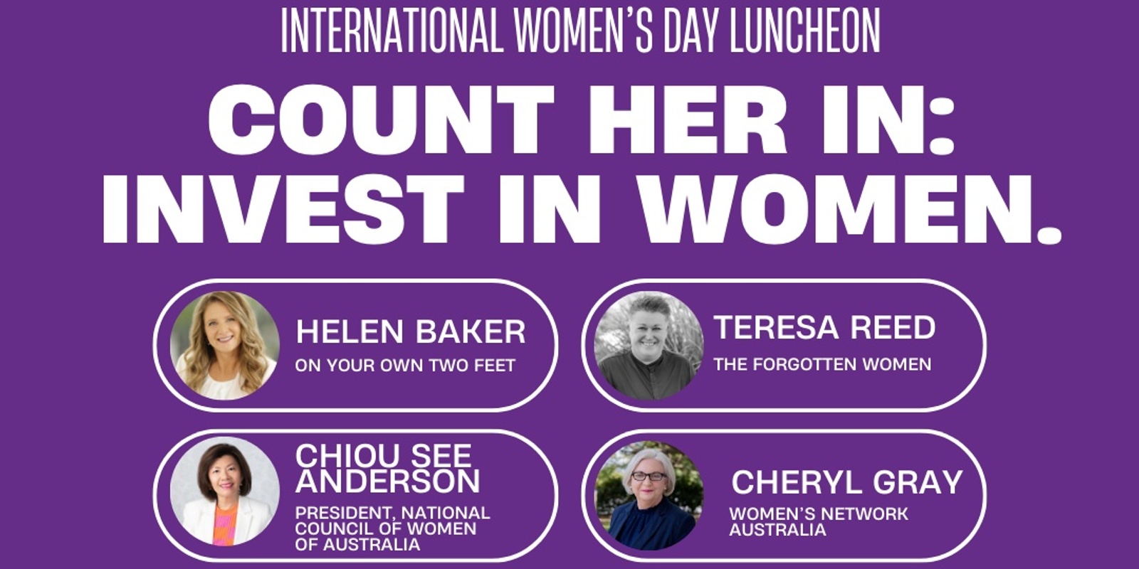 Banner image for International Women's Day Luncheon