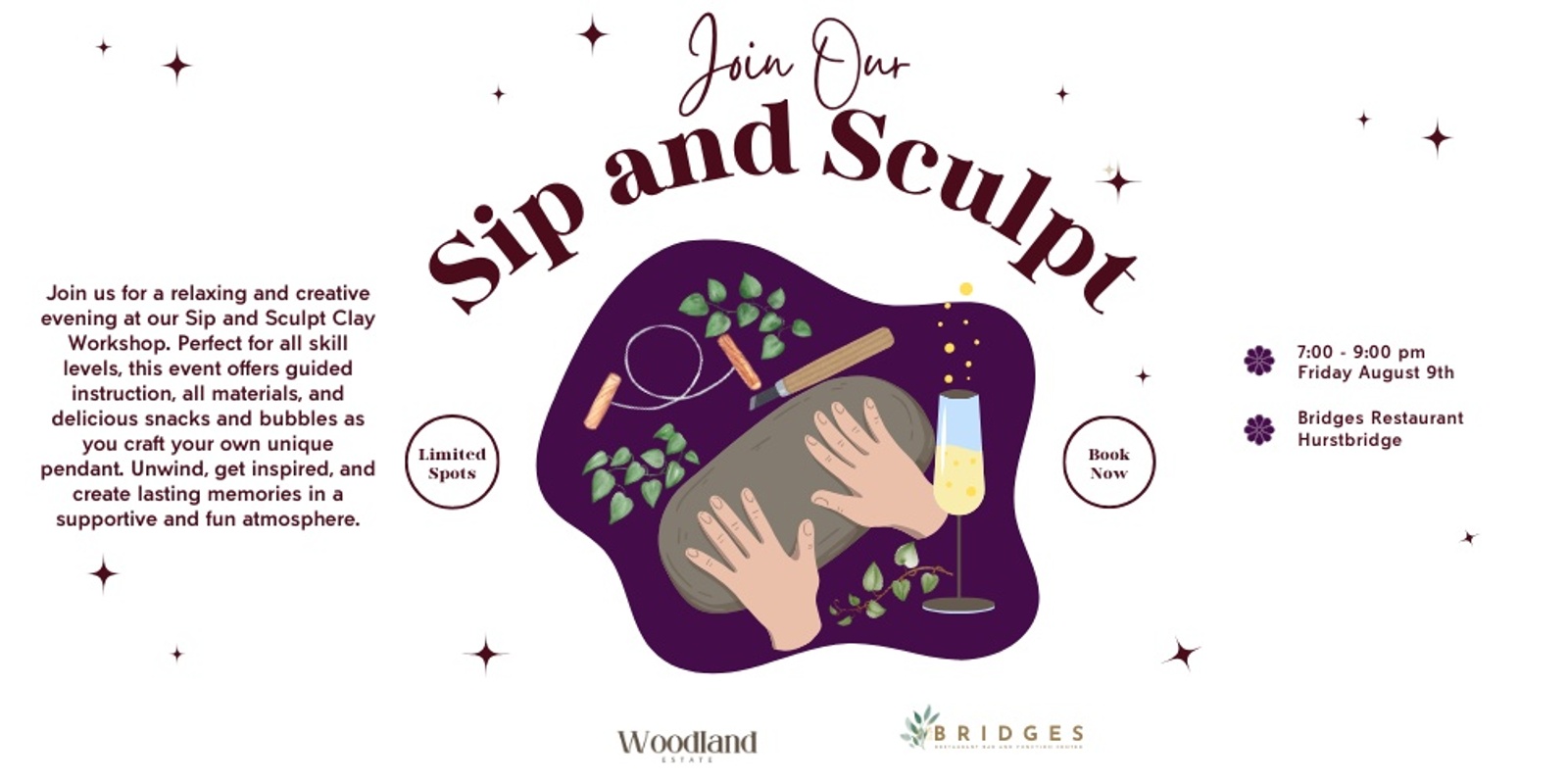 Banner image for Sip and Sculpt