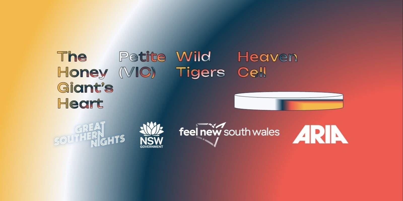 Banner image for Great Southern Nights presents...The Honey Giant's Heart, Petite (VIC), Wild Tigers, Heaven Cell
