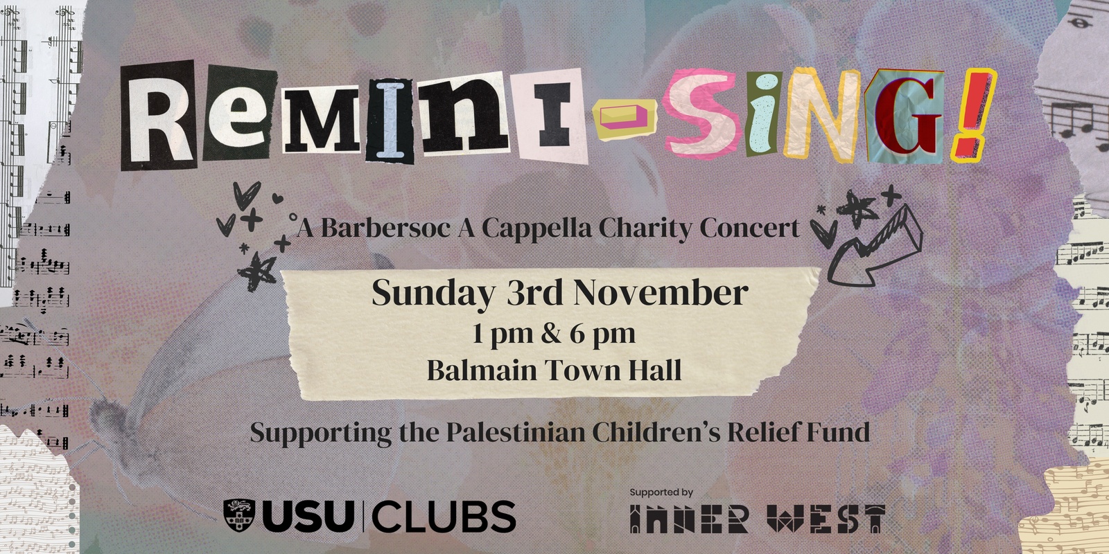 Banner image for Remini-SING: a BarberSoc A Cappella Charity Concert!