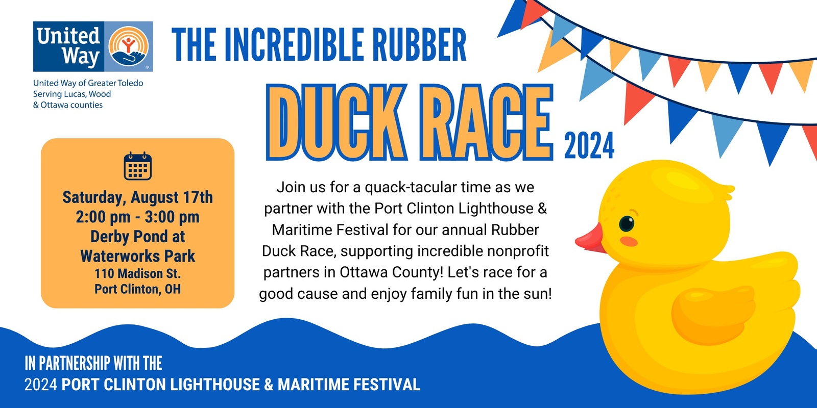 Banner image for The Incredible Rubber Duck Race 2024