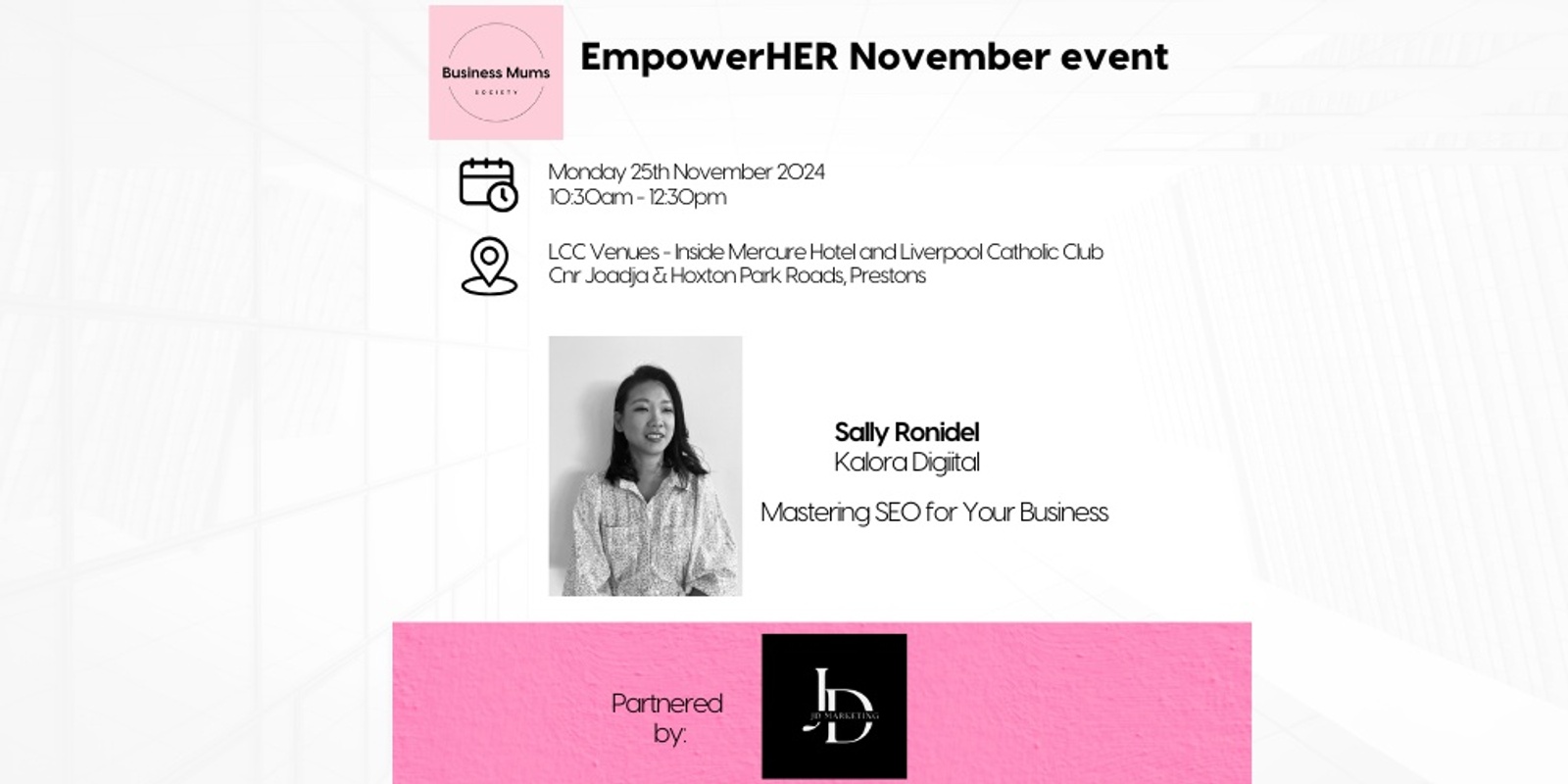 Banner image for November EmpowerHER networking event 