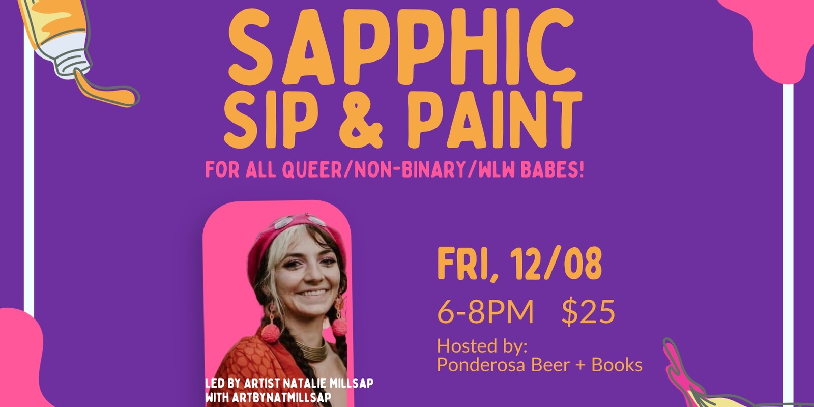 Banner image for Sapphic Sip and Paint