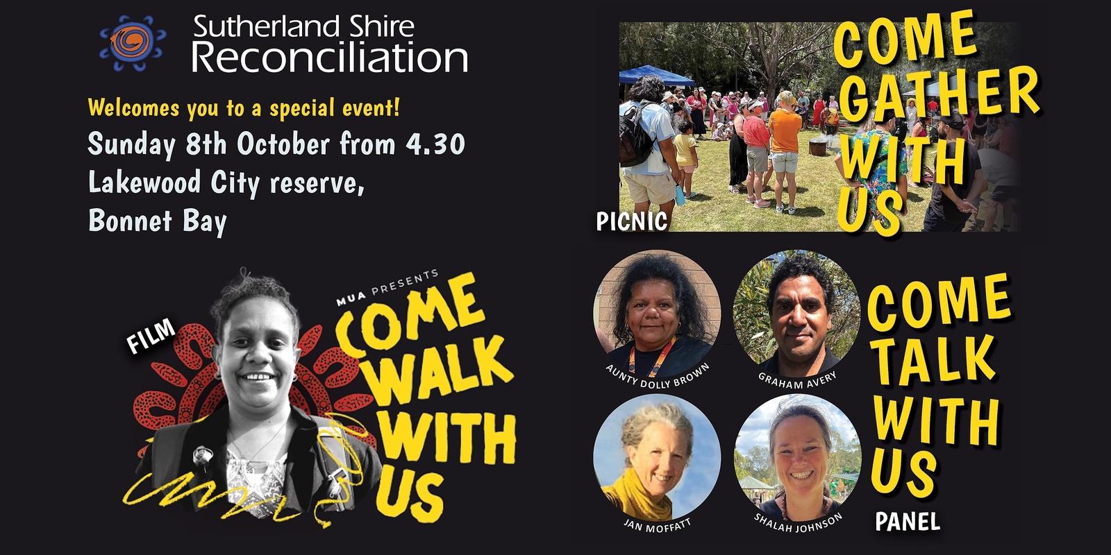 Banner image for COME WALK WITH US - special event in 2 sessions. ➡Picnic ➡ Film + Q&A panel