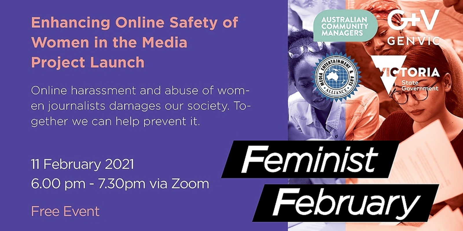 Banner image for Project Launch — Enhancing Online Safety for Women in Media