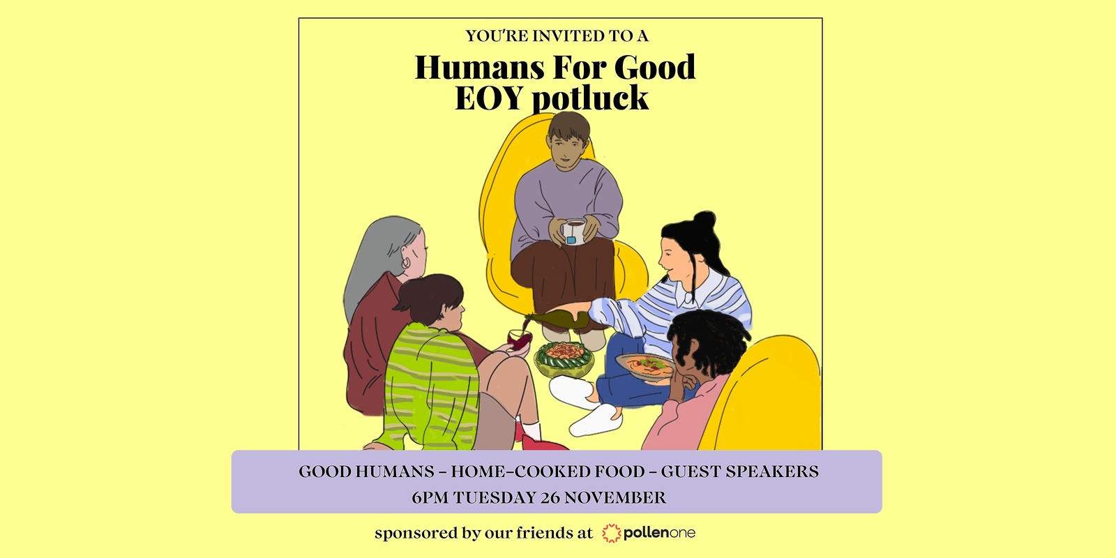 Banner image for Humans for Good EOY Potluck 🥘