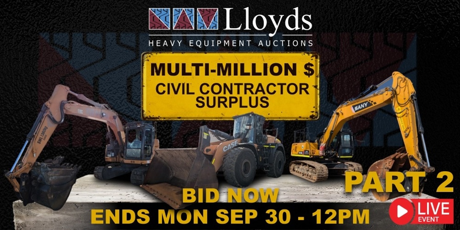 Banner image for Multi Million $ Civil Contractor Surplus 