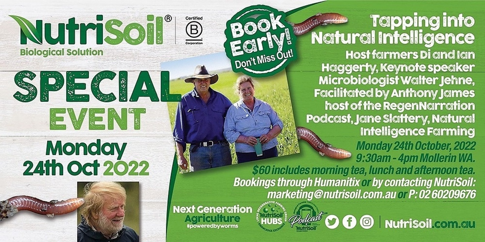 Banner image for NutriSoil Special Event - Tapping into Natural Intelligence