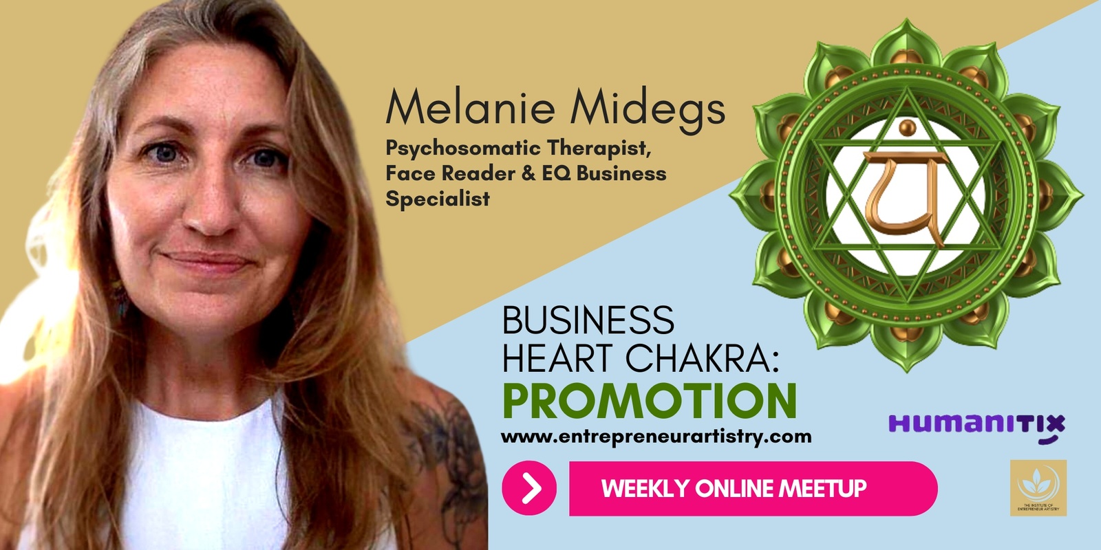 Banner image for Business Chakra Meetup - Heart Chakra: Promotion
