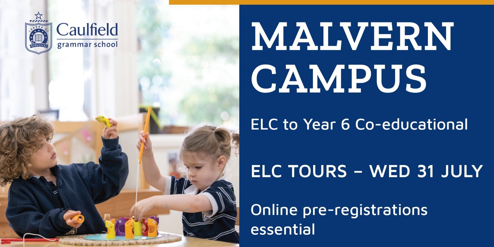 Banner image for ELC TOURS 31 JUL 2024 | MALVERN CAMPUS 