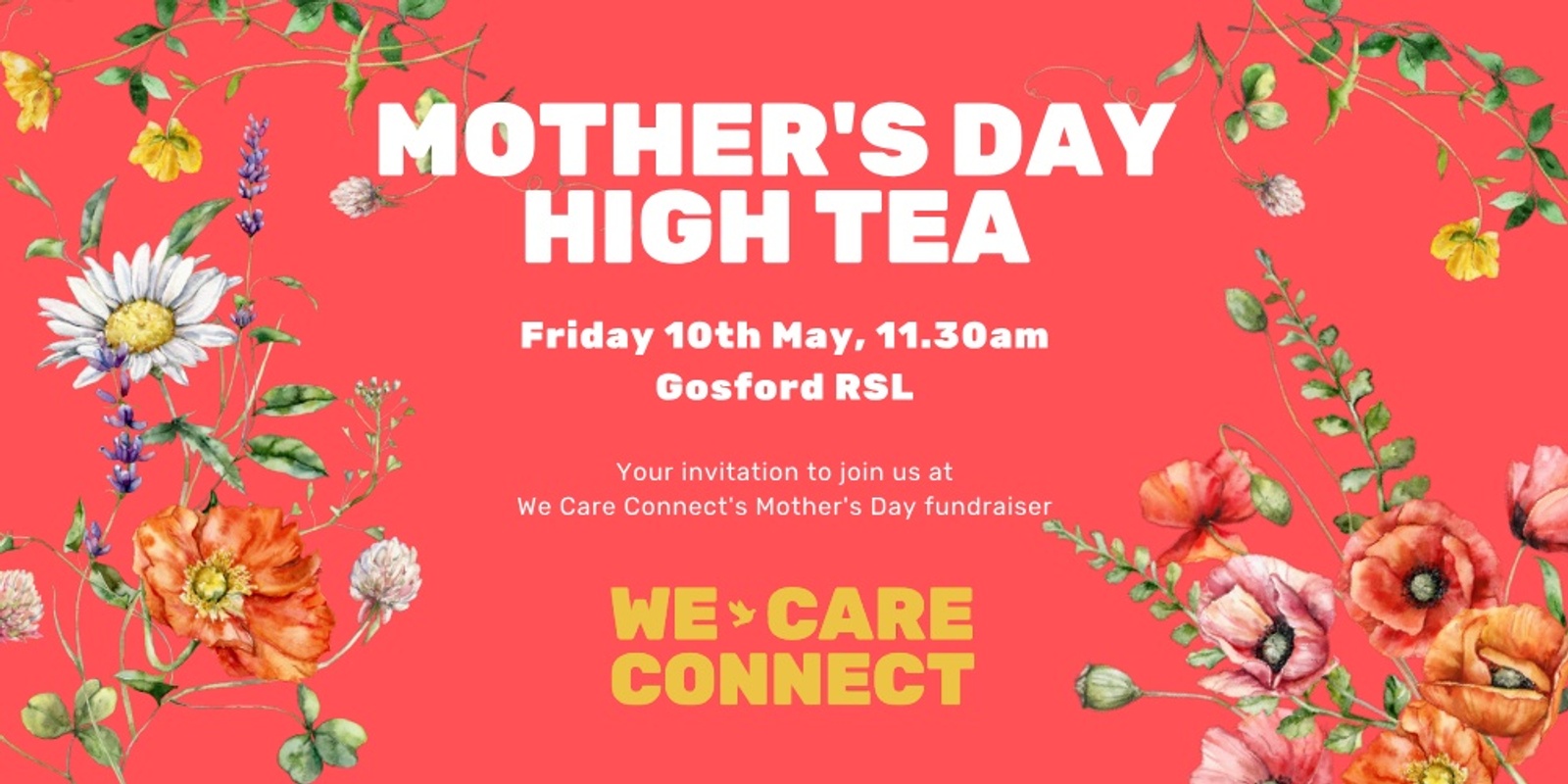 Banner image for We Care Connect Mother's Day High Tea 2024