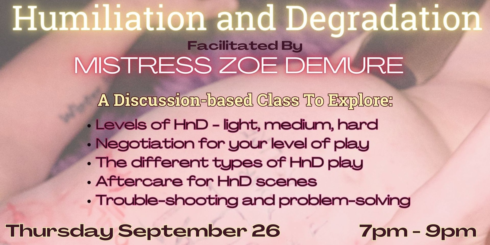 Banner image for Humiliation and Degradation Workshop