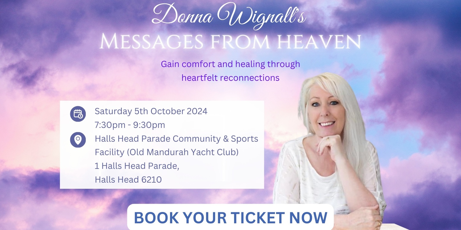 Banner image for Messages from Heaven presented by Donna Wignall - Mandurah