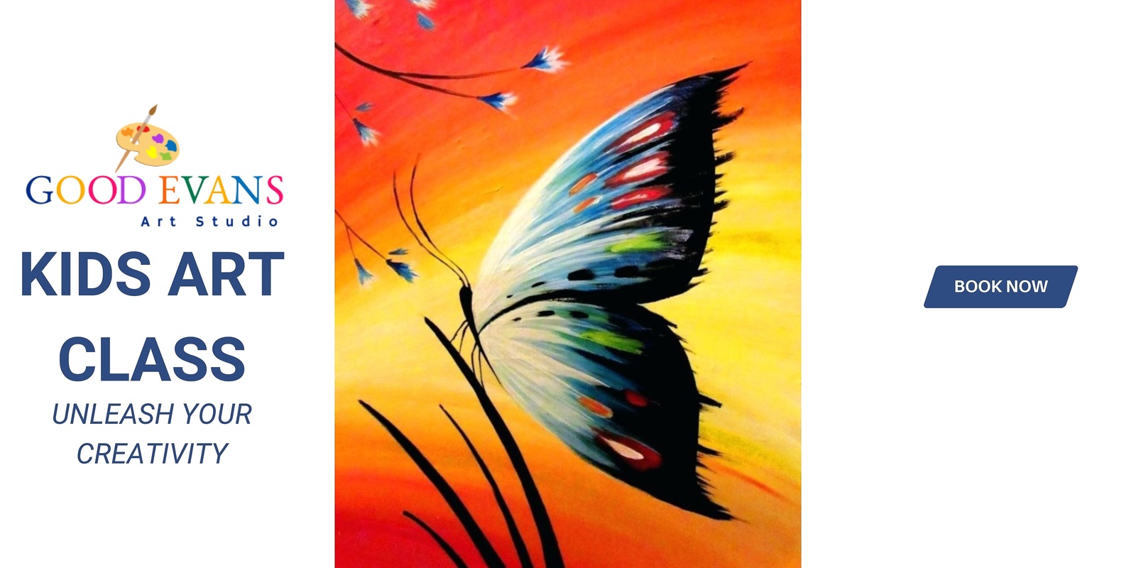 Banner image for Kids Painting Class Butterfly (Lennox Cultural Centre)