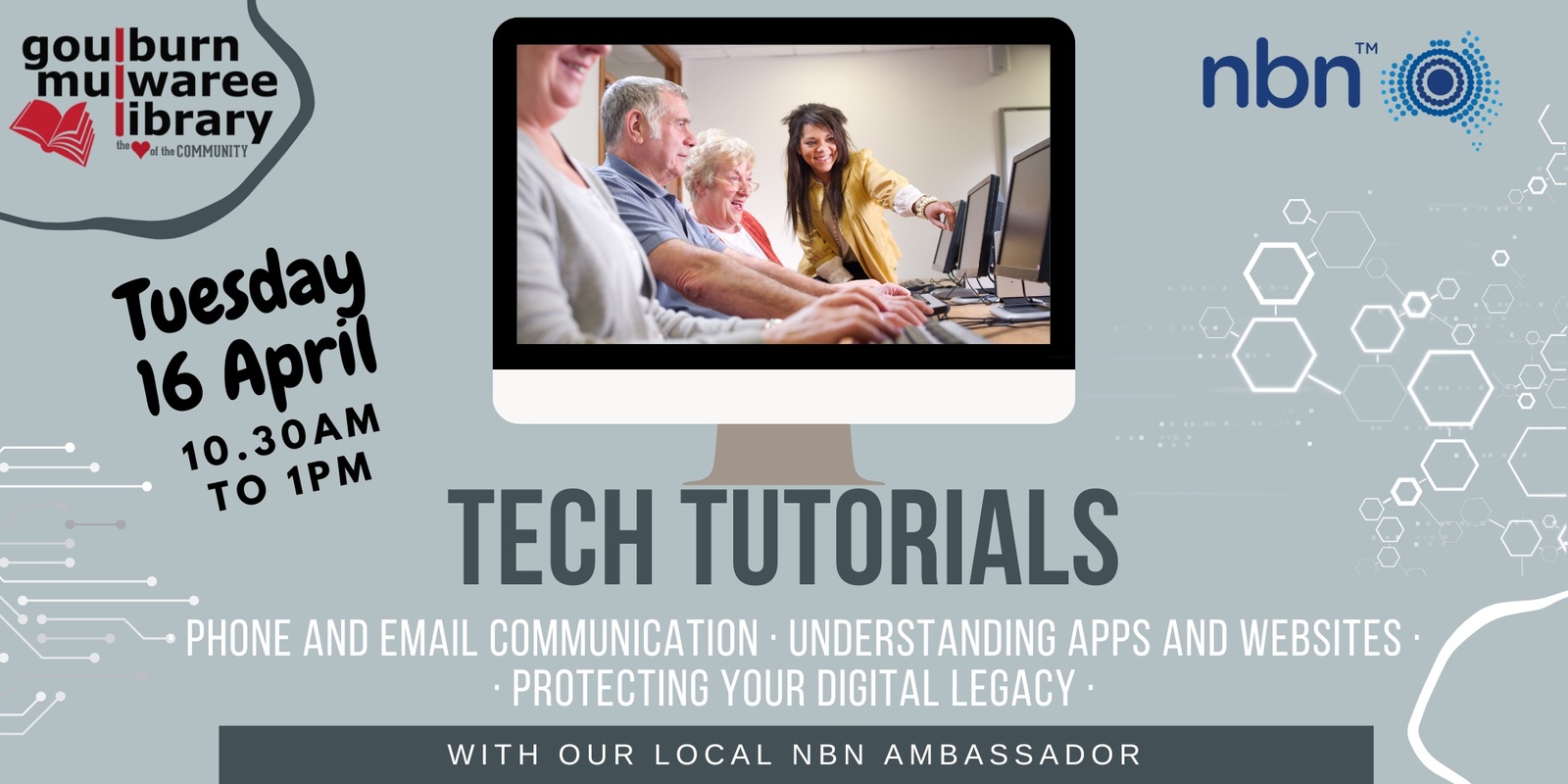 Banner image for Tech Tutorials - April