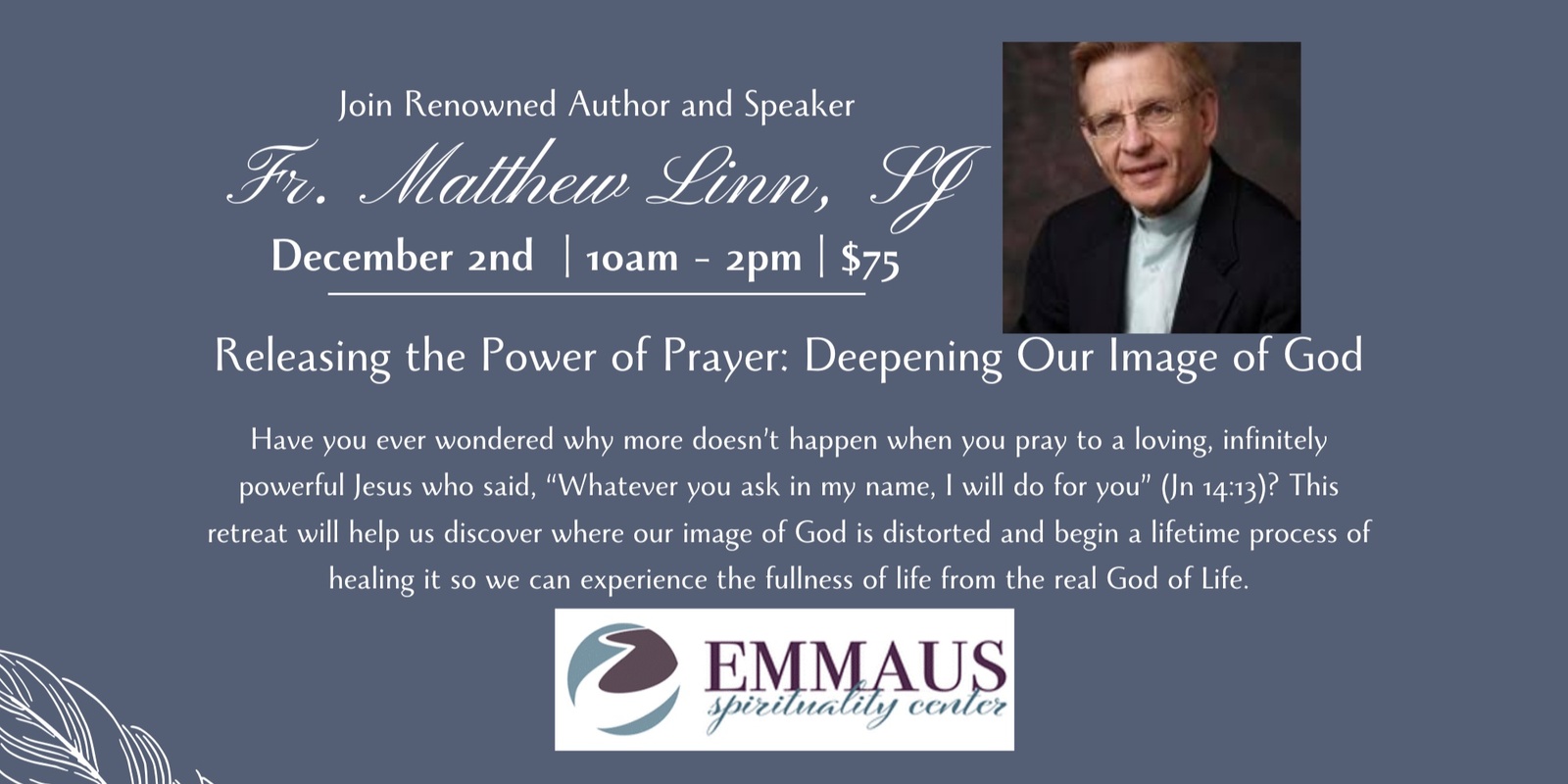 Banner image for Releasing the Power of Prayer: Deepening Our Image of God