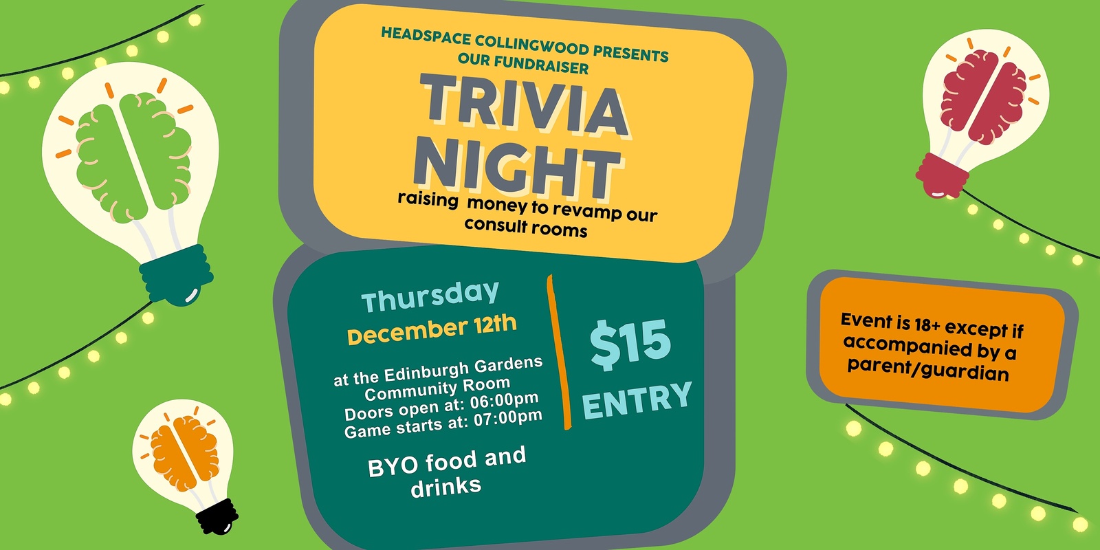 Banner image for headspace Collingwood Trivia Night 