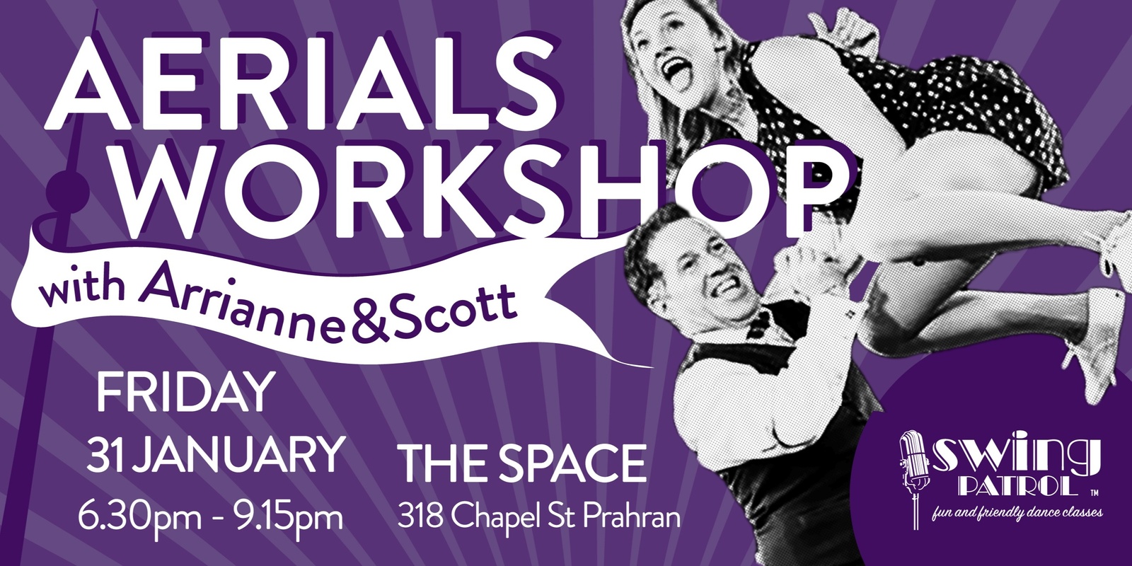 Banner image for Aerials workshop with Arrianne & Scott