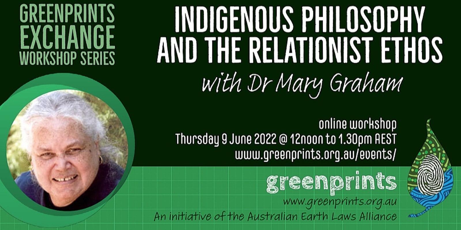 Banner image for Indigenous Philosophy and the Relationist Ethos with Dr Mary Graham