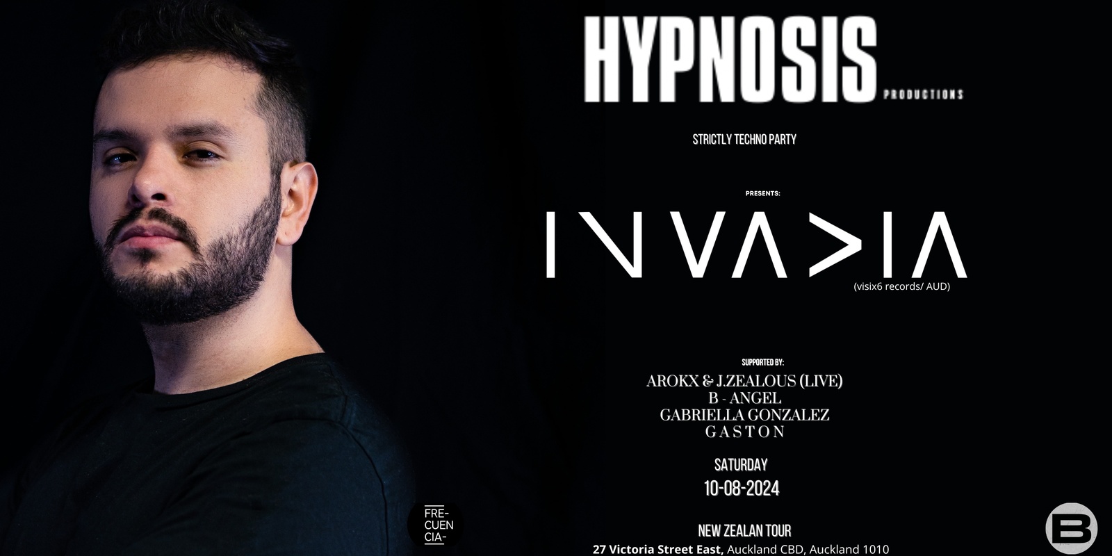 Banner image for HYPNOSIS presents: Strictly Techno Party feat. INVADIA