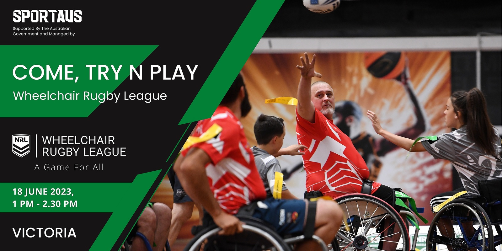 Come, Try & Play Wheelchair Rugby League - Victoria