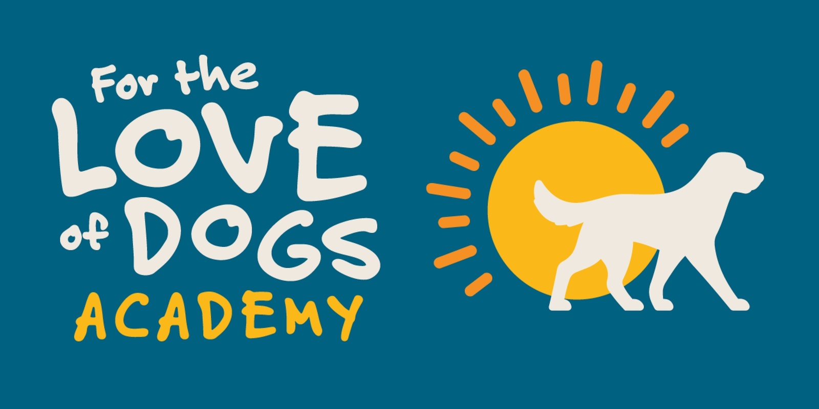 For the Love of Dogs Academy's banner