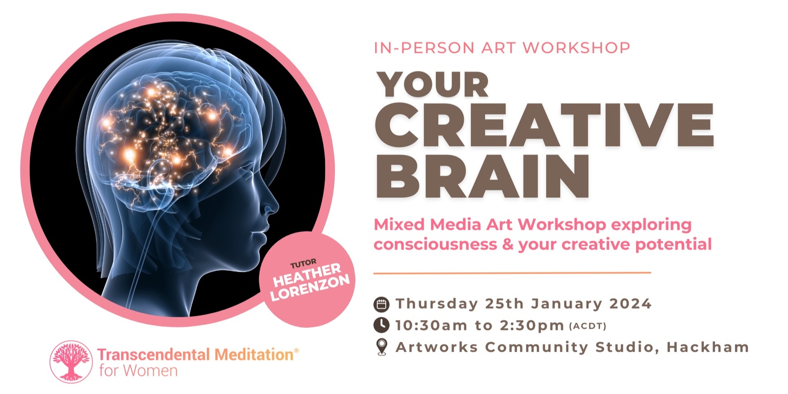 Banner image for Your Creative Brain - Mixed Media Art Workshop