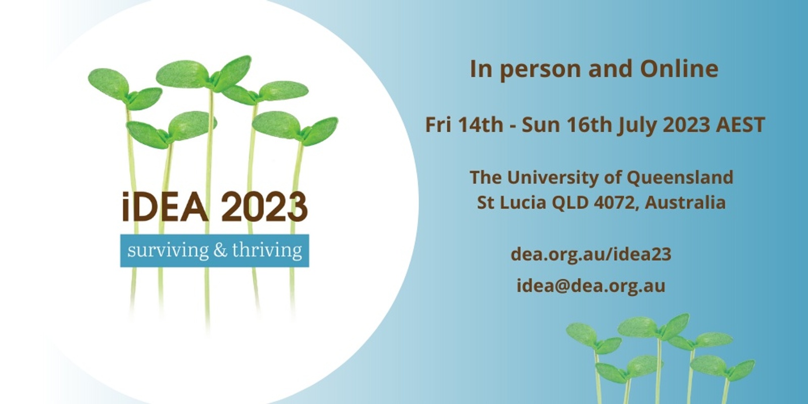 Banner image for iDEA 2023 Conference - Surviving and Thriving