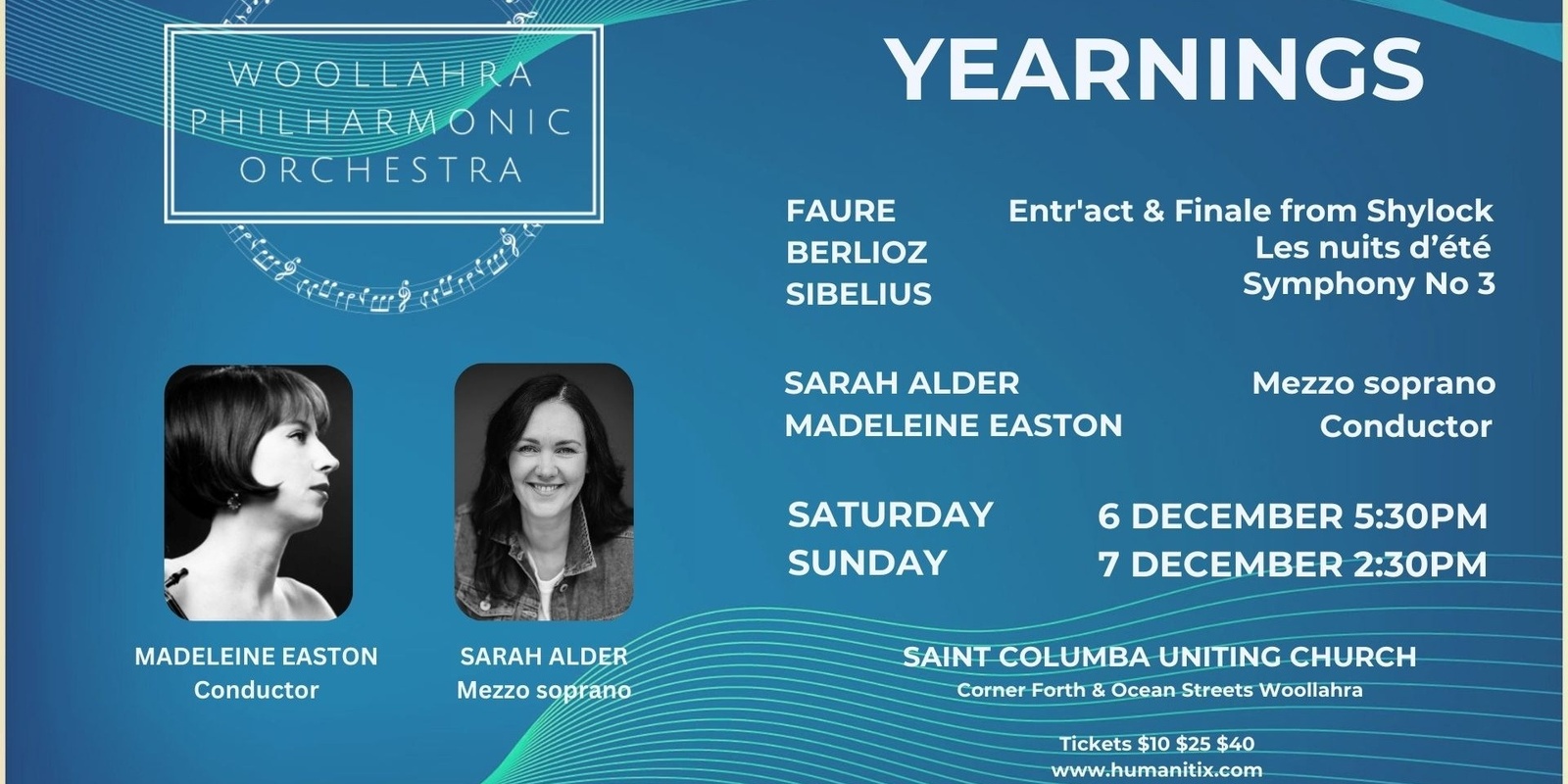 Banner image for Yearnings - Woollahra Philharmonic Orchestra