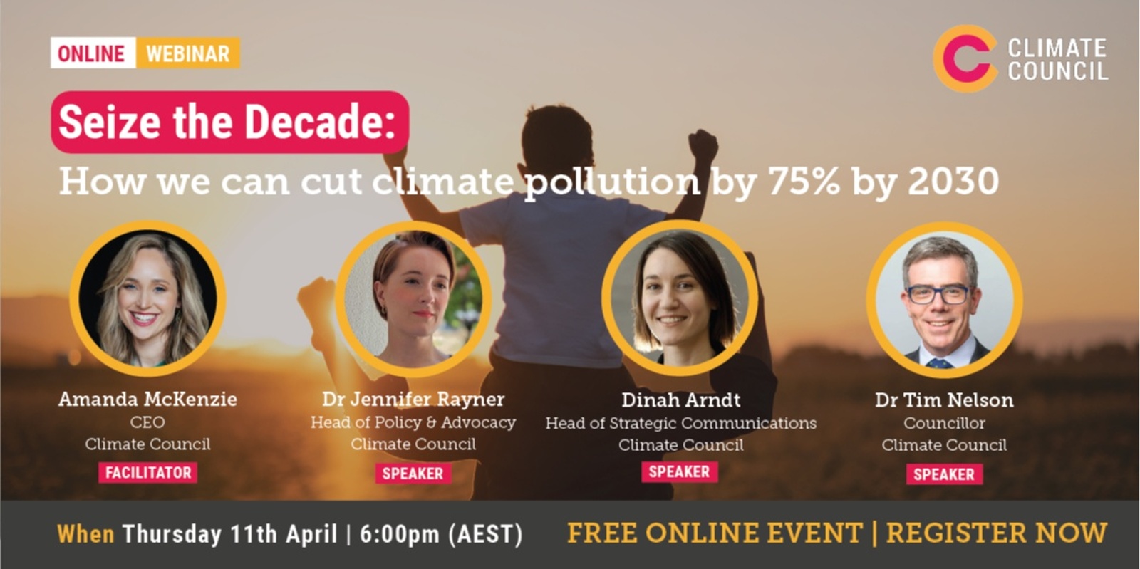 Banner image for Seize the Decade: How we can cut climate pollution by 75% by 2030