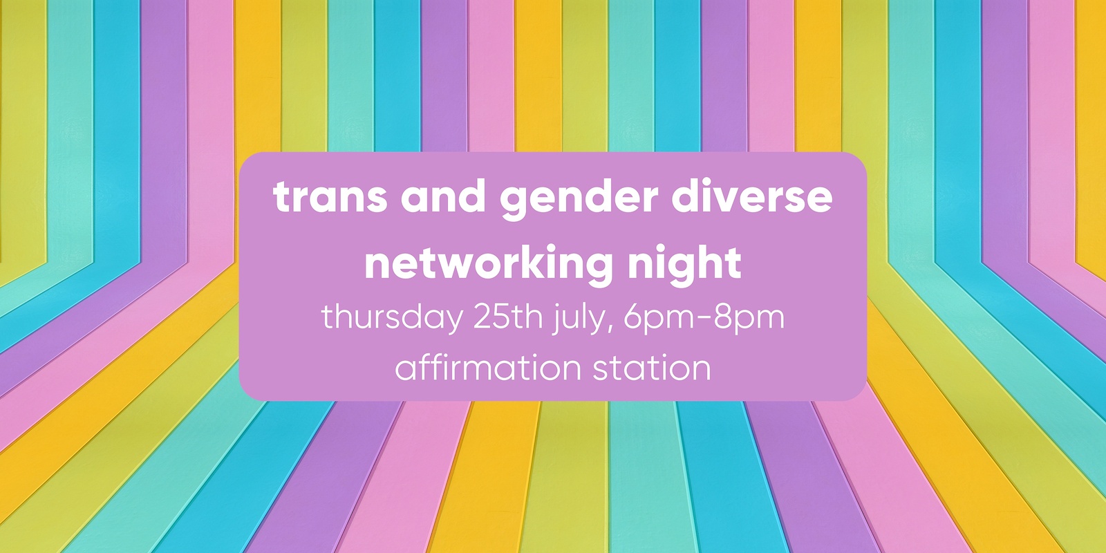 Banner image for Trans and Gender Diverse Networking Night