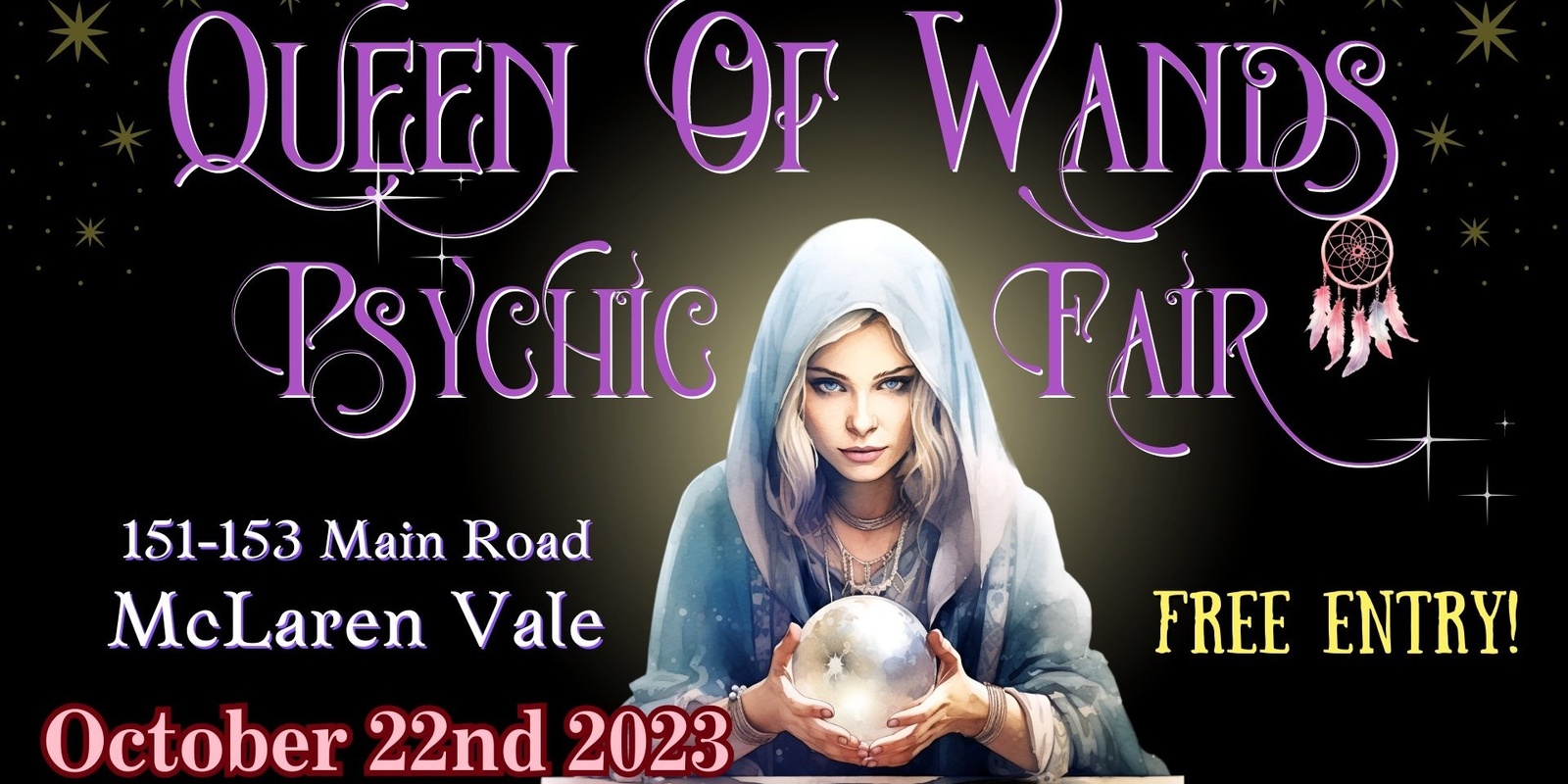 Banner image for Queen of Wands Psychic Fair - At McLaren Vale